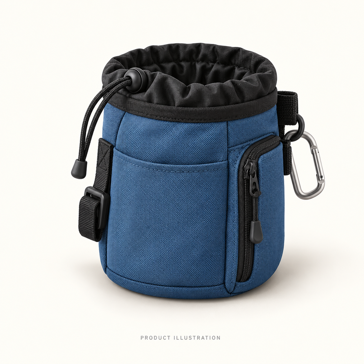 Kurgo Go Stuff-It Dog Treat Bag — Blue — product-type illustration, not a photograph
